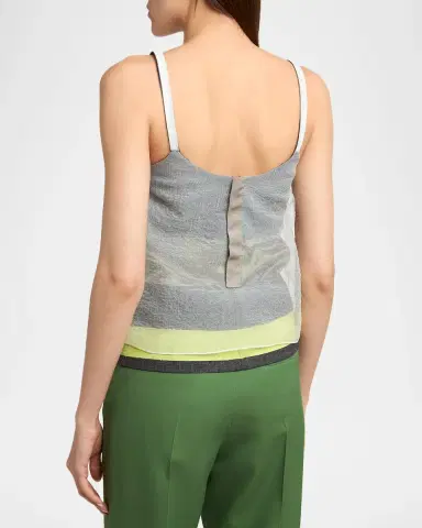 Marni Sleeveless Disc-Embellished Layered Top | Thumbnail 3 Marni Sleeveless Disc-Embellished Layered Top | Thumbnail 3
