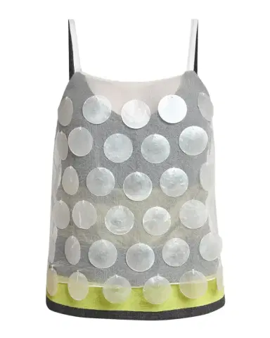 Marni Sleeveless Disc-Embellished Layered Top | Thumbnail 1 Marni Sleeveless Disc-Embellished Layered Top | Thumbnail 1