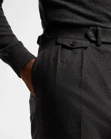 Ralph Lauren Men's Gregory Hand-Tailored Wool Trousers | Thumbnail 5 Ralph Lauren Men's Gregory Hand-Tailored Wool Trousers | Thumbnail 5