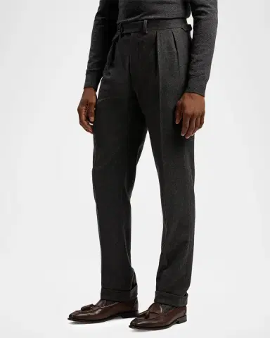 Ralph Lauren Men's Gregory Hand-Tailored Wool Trousers | Thumbnail 6 Ralph Lauren Men's Gregory Hand-Tailored Wool Trousers | Thumbnail 6