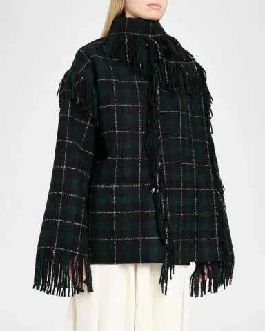 TOTEME Fringed Scarf Jacket | Thumbnail 4 TOTEME Fringed Scarf Jacket | Thumbnail 4