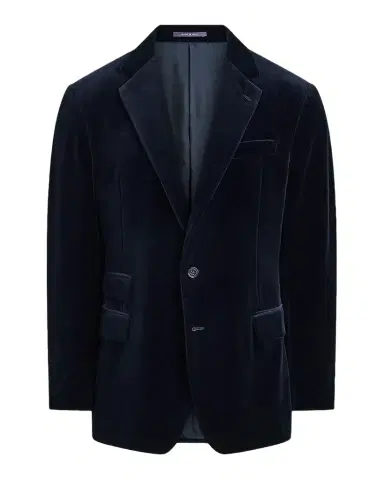 Ralph Lauren Men's Kent Hand-Tailored Velvet Jacket | Thumbnail 1 Ralph Lauren Men's Kent Hand-Tailored Velvet Jacket | Thumbnail 1