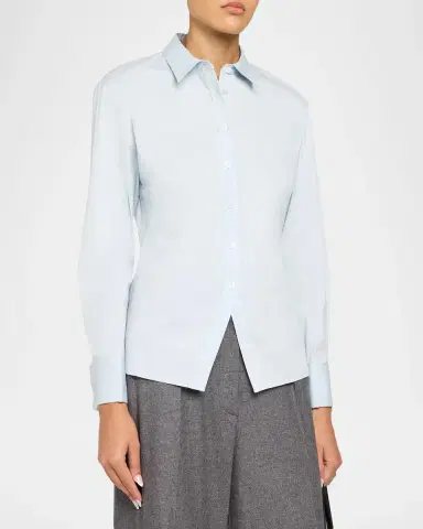 Theory Cutaway Button-Front Shirt | Thumbnail 4 Theory Cutaway Button-Front Shirt | Thumbnail 4