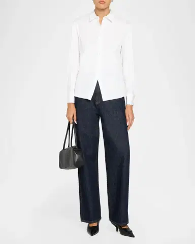 Theory Cutaway Button-Front Shirt | Thumbnail 2 Theory Cutaway Button-Front Shirt | Thumbnail 2