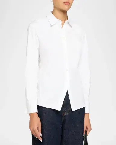 Theory Cutaway Button-Front Shirt | Thumbnail 4 Theory Cutaway Button-Front Shirt | Thumbnail 4