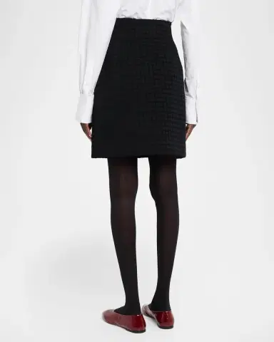 TOTEME Curved Chenille Mini Skirt | Thumbnail 3 TOTEME Curved Chenille Mini Skirt | Thumbnail 3