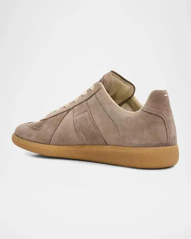 Maison Margiela Replica Suede Low-Top Sneakers | Thumbnail 4 Maison Margiela Replica Suede Low-Top Sneakers | Thumbnail 4