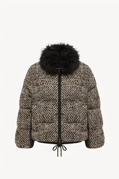 Moncler Dynamique Bouclé Short Down Jacket | Thumbnail 2 Moncler Dynamique Bouclé Short Down Jacket | Thumbnail 2