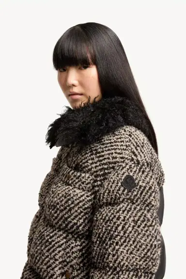Moncler Dynamique Bouclé Short Down Jacket | Thumbnail 4 Moncler Dynamique Bouclé Short Down Jacket | Thumbnail 4