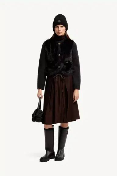 Moncler Alpaca & Wool Blend Padded Cardigan | Thumbnail 3 Moncler Alpaca & Wool Blend Padded Cardigan | Thumbnail 3