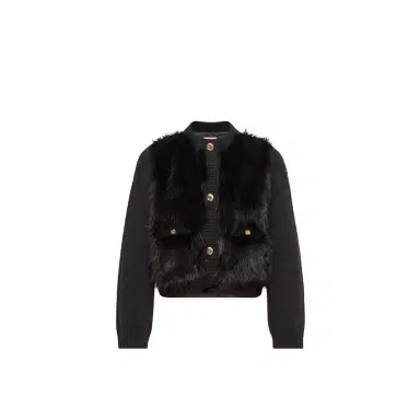 Moncler Alpaca & Wool Blend Padded Cardigan | Thumbnail 1 Moncler Alpaca & Wool Blend Padded Cardigan | Thumbnail 1