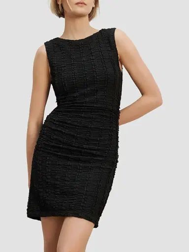 Veronica Beard Women's Charissa Textured Sheath Mini Dress | Thumbnail 5 Veronica Beard Women's Charissa Textured Sheath Mini Dress | Thumbnail 5