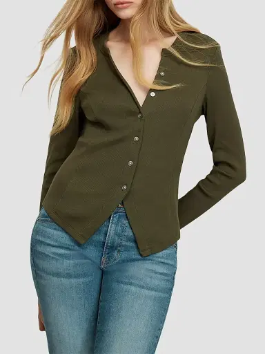 Veronica Beard Women's Cordis Button-Front Top | Thumbnail 4 Veronica Beard Women's Cordis Button-Front Top | Thumbnail 4