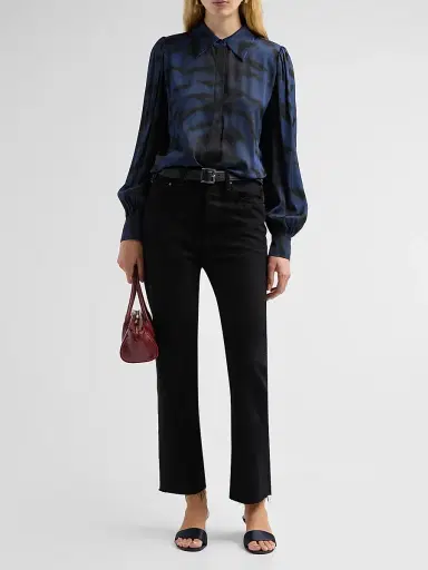 Kobi Halperin Women's Davis Printed Silk Blouse | Thumbnail 2 Kobi Halperin Women's Davis Printed Silk Blouse | Thumbnail 2