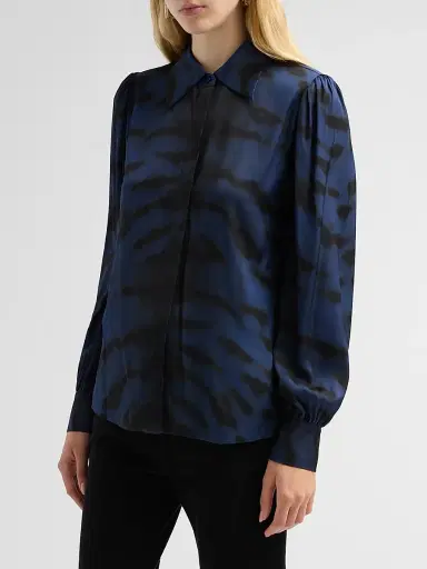 Kobi Halperin Women's Davis Printed Silk Blouse | Thumbnail 4 Kobi Halperin Women's Davis Printed Silk Blouse | Thumbnail 4