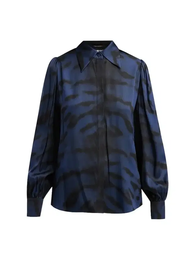 Women's Davis Printed Silk Blouse Women's Davis Printed Silk Blouse
