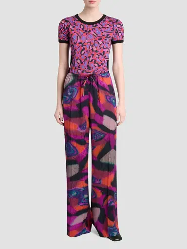 Dries Van Noten Women's Puvis Printed Wrinkle Pants | Thumbnail 2 Dries Van Noten Women's Puvis Printed Wrinkle Pants | Thumbnail 2