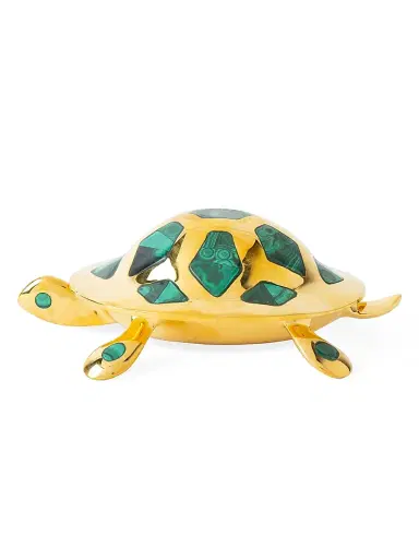 Jonathan Adler Brass & Malachite Turtle Box | Thumbnail 2 Jonathan Adler Brass & Malachite Turtle Box | Thumbnail 2