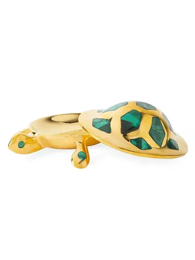 Jonathan Adler Brass & Malachite Turtle Box | Thumbnail 4 Jonathan Adler Brass & Malachite Turtle Box | Thumbnail 4