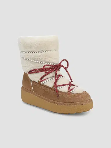 Veronica Beard Women's Kirsta 50MM Suede-Shearling Short Boots | Thumbnail 2 Veronica Beard Women's Kirsta 50MM Suede-Shearling Short Boots | Thumbnail 2