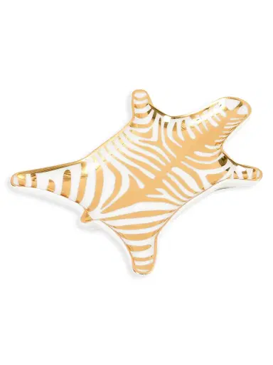 Jonathan Adler Zebra Metallic Porcelain Stacking Dish | Thumbnail 2 Jonathan Adler Zebra Metallic Porcelain Stacking Dish | Thumbnail 2