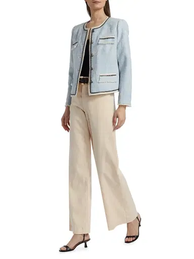 Kobi Halperin Women's Linen-Cotton Flared Pants | Thumbnail 2 Kobi Halperin Women's Linen-Cotton Flared Pants | Thumbnail 2