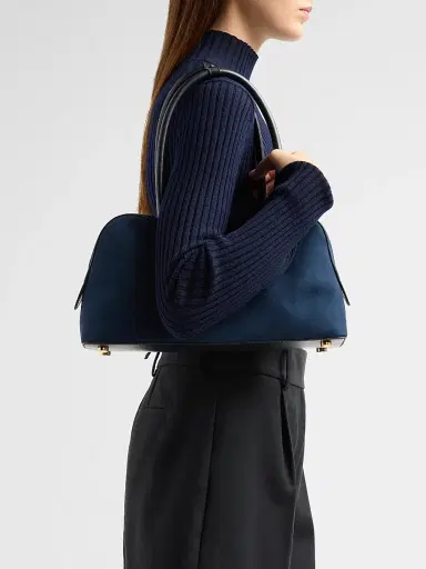 Stella McCartney Women's Stella Ryder Suede Top Handle Bag | Thumbnail 2 Stella McCartney Women's Stella Ryder Suede Top Handle Bag | Thumbnail 2