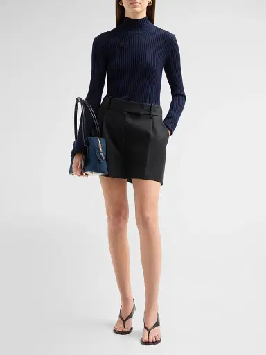 Stella McCartney Women's Stella Ryder Suede Top Handle Bag | Thumbnail 5 Stella McCartney Women's Stella Ryder Suede Top Handle Bag | Thumbnail 5