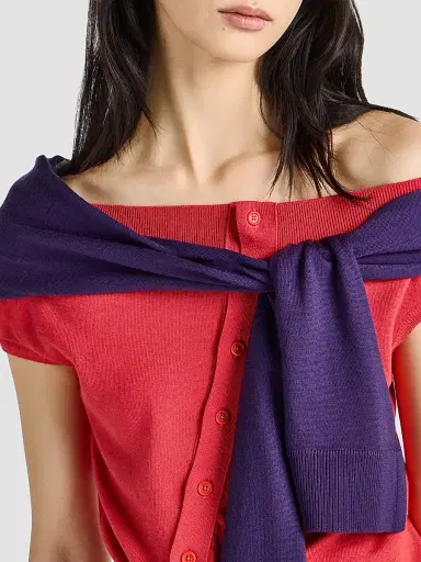 JW Anderson Women's Off-The-Shoulder Sweater Tank | Thumbnail 5 JW Anderson Women's Off-The-Shoulder Sweater Tank | Thumbnail 5