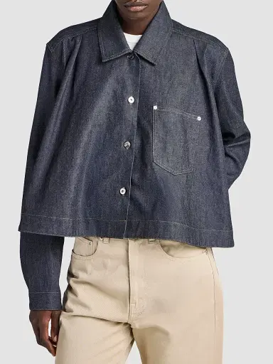 JW Anderson Women's Flare-Hem Denim Shirt | Thumbnail 2 JW Anderson Women's Flare-Hem Denim Shirt | Thumbnail 2