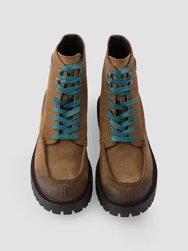 Prada Men's Aged Suede Lace-Up Ankle Boots | Thumbnail 2 Prada Men's Aged Suede Lace-Up Ankle Boots | Thumbnail 2