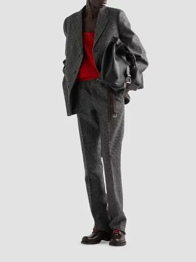 Prada Men's Wool Pants | Thumbnail 2 Prada Men's Wool Pants | Thumbnail 2
