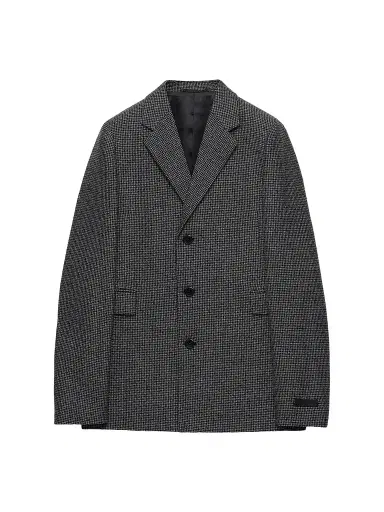 Prada Men's Single-Breasted Wool Jacket | Thumbnail 1 Prada Men's Single-Breasted Wool Jacket | Thumbnail 1