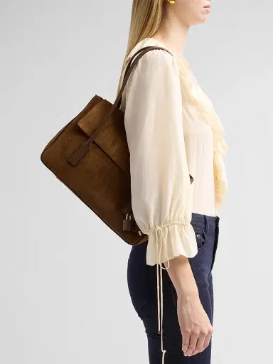 Tom Ford Women's Medium Suede & Leather Shoulder Bag | Thumbnail 2 Tom Ford Women's Medium Suede & Leather Shoulder Bag | Thumbnail 2