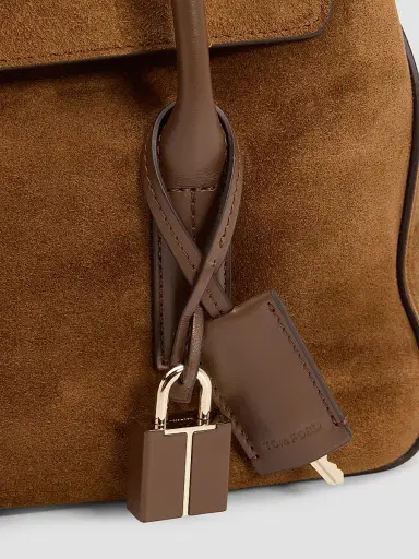 Tom Ford Women's Medium Suede & Leather Shoulder Bag | Thumbnail 6 Tom Ford Women's Medium Suede & Leather Shoulder Bag | Thumbnail 6