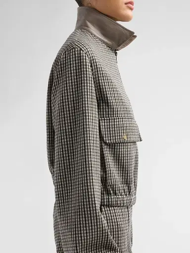 Fabiana Filippi Women's Filo Diamanté Loop Houndstooth Jersey Boxy Jacket | Thumbnail 5 Fabiana Filippi Women's Filo Diamanté Loop Houndstooth Jersey Boxy Jacket | Thumbnail 5