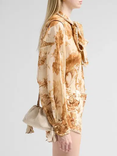 Zimmermann Women's Cloud 91 Small Leather Clutch | Thumbnail 4 Zimmermann Women's Cloud 91 Small Leather Clutch | Thumbnail 4