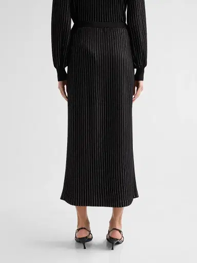 Ming Wang Women's Striped Floral Skirt | Thumbnail 3 Ming Wang Women's Striped Floral Skirt | Thumbnail 3