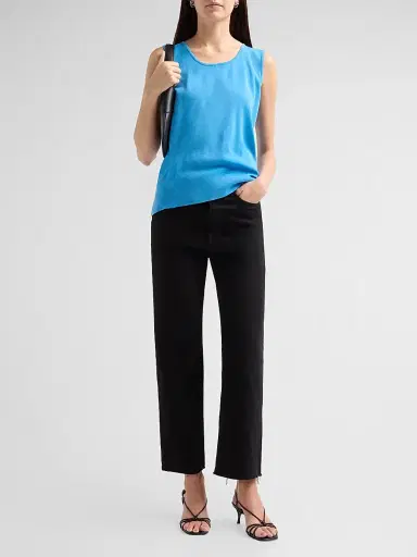 Ming Wang Women's Rib-Knit Scoopneck Tank | Thumbnail 2 Ming Wang Women's Rib-Knit Scoopneck Tank | Thumbnail 2