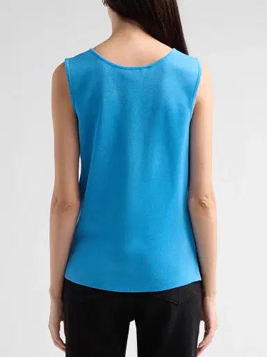Ming Wang Women's Rib-Knit Scoopneck Tank | Thumbnail 3 Ming Wang Women's Rib-Knit Scoopneck Tank | Thumbnail 3