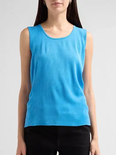 Ming Wang Women's Rib-Knit Scoopneck Tank | Thumbnail 5 Ming Wang Women's Rib-Knit Scoopneck Tank | Thumbnail 5