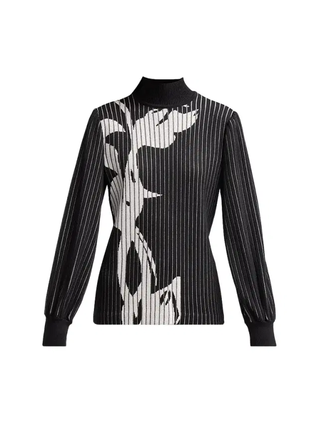 Women's Floral Striped Tunic Women's Floral Striped Tunic
