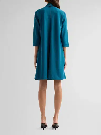 Ming Wang Women's Amica Tineck Crepe Shift Mini Dress | Thumbnail 3 Ming Wang Women's Amica Tineck Crepe Shift Mini Dress | Thumbnail 3