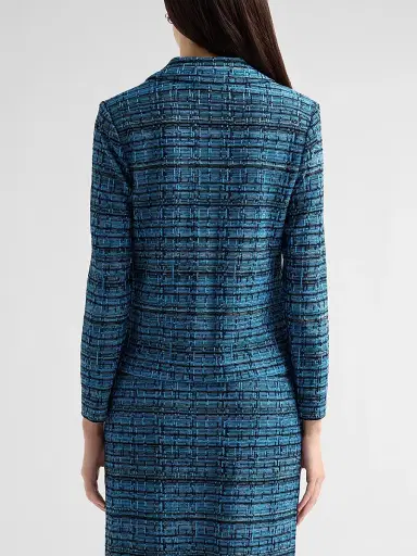 Ming Wang Women's Tweed Knit Jacket | Thumbnail 3 Ming Wang Women's Tweed Knit Jacket | Thumbnail 3