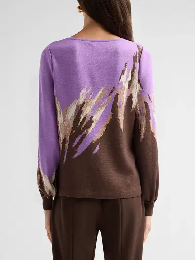 Ming Wang Women's Graphic Boatneck Top | Thumbnail 3 Ming Wang Women's Graphic Boatneck Top | Thumbnail 3