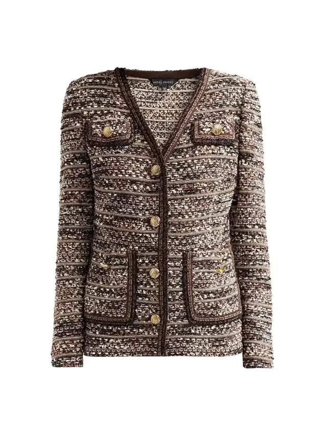 Women's Eyelash Tweed Jacket Women's Eyelash Tweed Jacket