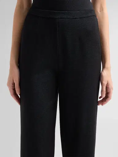 Ming Wang Women's Floral Jacquard Pants | Thumbnail 5 Ming Wang Women's Floral Jacquard Pants | Thumbnail 5