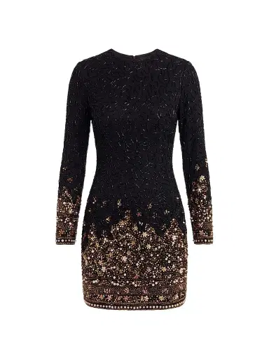 Mac Duggal Women's Embellished Velvet Mini Dress | Thumbnail 1 Mac Duggal Women's Embellished Velvet Mini Dress | Thumbnail 1