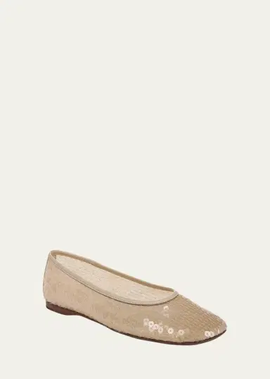Vince Leah Sequin Ballerina Flats | Thumbnail 2 Vince Leah Sequin Ballerina Flats | Thumbnail 2