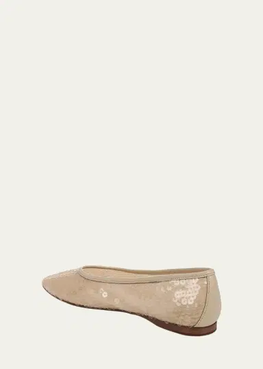 Vince Leah Sequin Ballerina Flats | Thumbnail 3 Vince Leah Sequin Ballerina Flats | Thumbnail 3